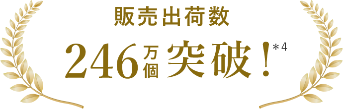 販売出荷数246万個突破！